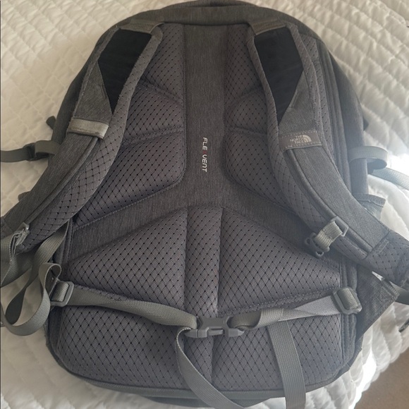 The North Face Charcoal Backpack with Light Green Details - Picture 4 of 8